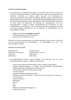 Hinweise zur Durchf&uuml;hrung der Stra&szlig;enumbennung