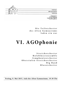 AGOphonie 6 2015 programm