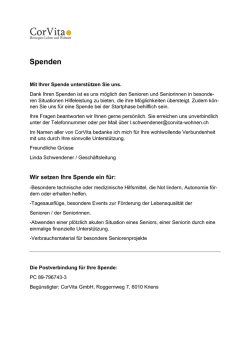 Jetzt spenden