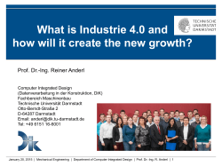 What is Industrie 4.0 and how will it create the new