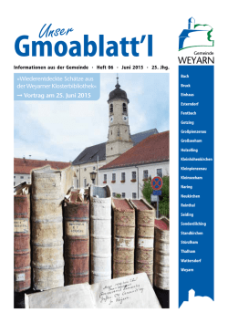 Gmoablattl - Gemeinde Weyarn