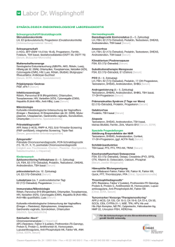 Gyn&auml;kologisch-endokrinologische Labordiagnostik