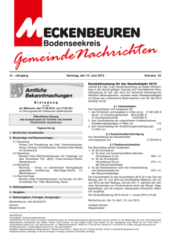 Ausgabe 23 - Meckenbeuren