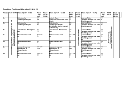 Projekttag Flucht und Migration (21.4.2015)