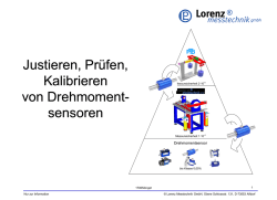 Justieren, Prüfen, Kalibrieren von Drehmoment von Drehmoment