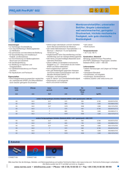 PRO₂AIR Pre-PUR® 602 Membranrohrbelüfter