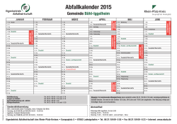 Abfallkalender 2015 - Gemeinde Böhl