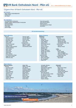 Liste der Vertreter unserer Mitglieder