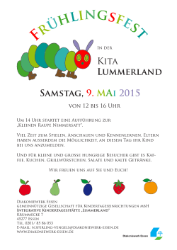 Frühlingsfest Kita Lummerland