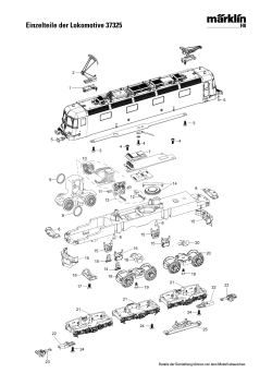 Einzelteile der Lokomotive 37325