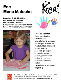 Info + Anmeldung - Kreativit&auml;tsschule D&uuml;sseldorf eV