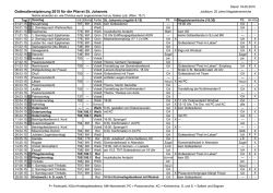 Gottesdienstplan 2015