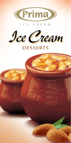 DESSERTS - Prima zmrzlina