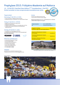 Frühjahrs-Akademie 2015 Palma de Mallorca
