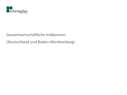 Gesamtwirtschaftliche Indikatoren (Deutschland und Baden