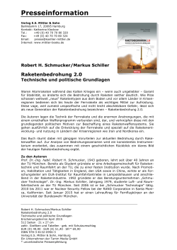 Pressemitteilung  - Verlag ES Mittler & Sohn