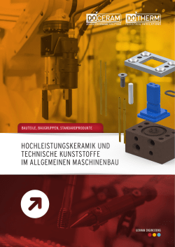 hochleistungskeramik und technische kunststoffe im