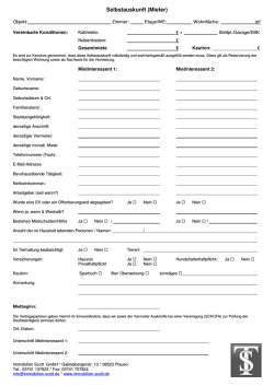 Selbstauskunft (Mieter)