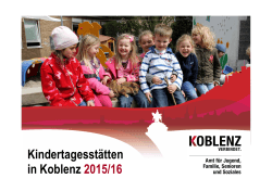 Koblenzer Kindertagesstätten im Überblick