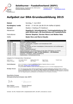 SRA-WB Fr&uuml;hling
