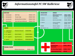 Informationstafel Kontakte