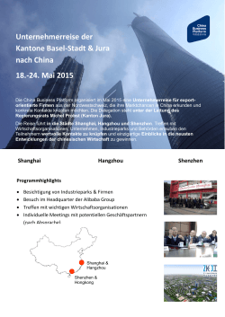 24. Mai 2015 - China-Business