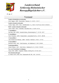 Landesverband Schleswig-Holsteinischer Rassegeflügelzüchter e.V.