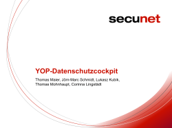 Dr. Joern-Marc Schmidt Das Your Own Privacy Enforcement