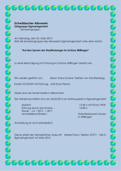 INFO - Albverein Sigmaringendorf