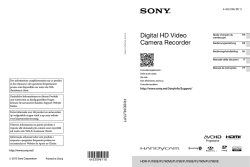 Digital HD Video Camera Recorder