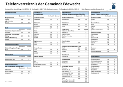 Telefonliste Gemeinde Edewecht