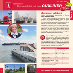 Cuxhaven erleben! Geführte Stadtrundfahrt mit dem CUXLINER Tour 1