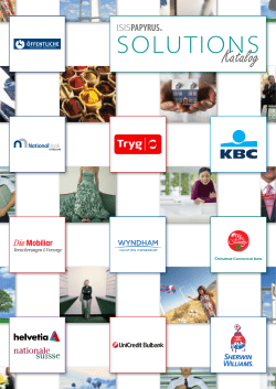 ISIS Papyrus Solutions Catalog