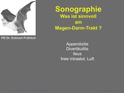 DARM-SONOGRAPHIE - Praxis für Magen