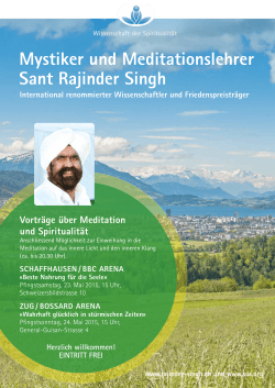Mystiker und Meditationslehrer Sant rajinder Singh