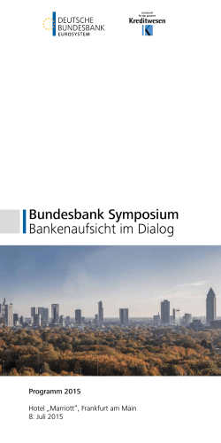 Programm Bundesbank Symposium 2015