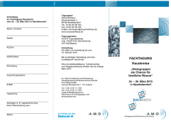 FACHTAGUNG Hauskreise