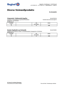 Diverse Steinwollprodukte PL 2015 (PDF, 89 Ko)