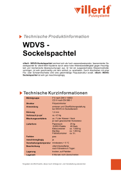 WDVS - Sockelspachtel