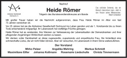 Heide Römer - Trauer