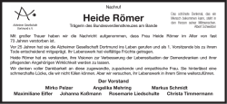 Heide R&ouml;mer - Trauer