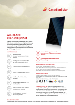 ALL-BLACK CS6P- 260| 265M