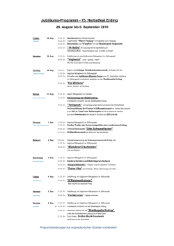 Jubil&auml;ums-Programm - 75. Herbstfest Erding