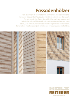 Folder Fassadenhölzer - Holz