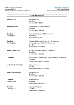 Literaturverzeichnis - von Strafrecht