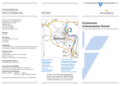 Flyer Psychiatrische Institutsambulanz Rottweil