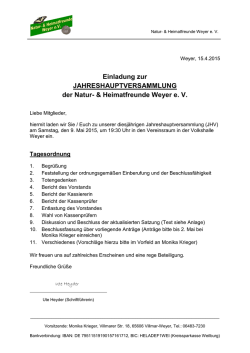 Heimatfreunde Weyer e. V.
