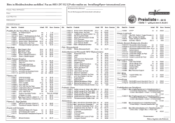 Preisliste I - 2015 - proV Nutraceutical BV