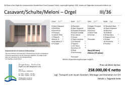 Casavant/Schulte/Meloni – Orgel III/36