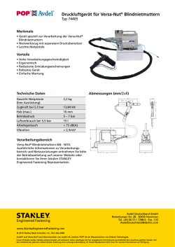 Druckluftger&auml;t f&uuml;r Versa-Nut&reg; Blindnietmuttern
